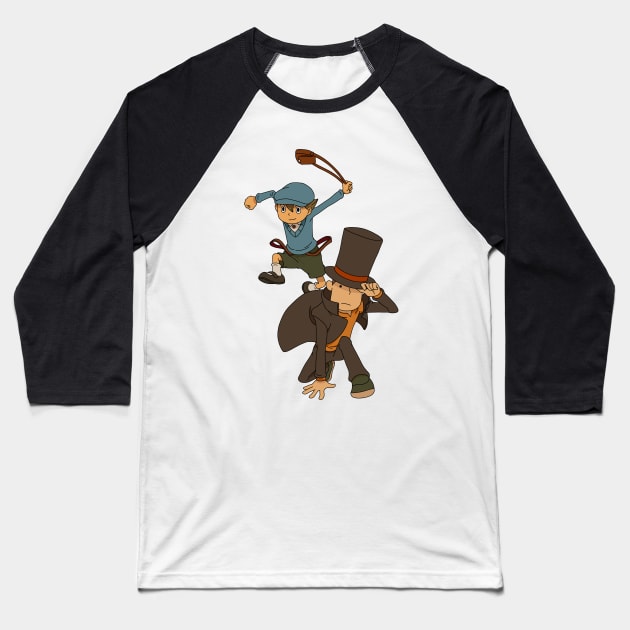 Let's Get Solving // Professor Layton Baseball T-Shirt by amandawagner